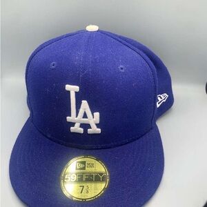New Era Royal Blue Fitted Cap with White Logo